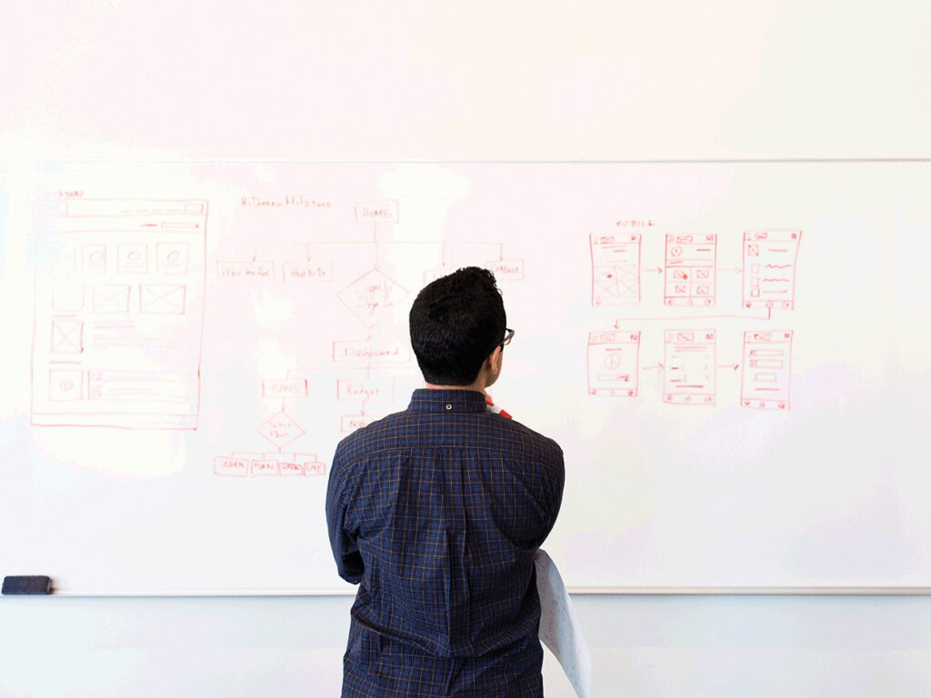 Feature image - Guy Looking at Whiteboard