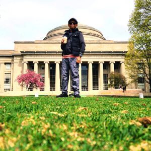 Image: Picture of me with MIT's Great Dome