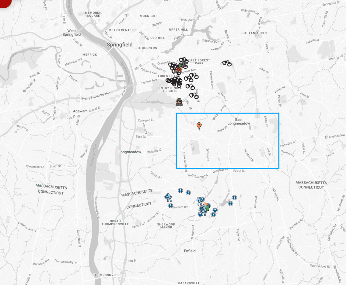 Image: Spotcrime Map