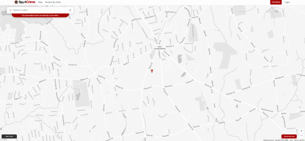 Image: Spotcrime Map